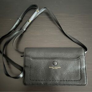 Marc Jacobs Black Leather Crossbody Bag